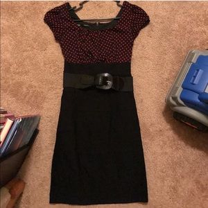 Black & Red Polka Dot Dress